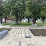 Réaménagement de la place Hauger à Mulhouse (68) chantier en cours