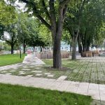 Réaménagement de la place Hauger à Mulhouse (68) chantier en cours